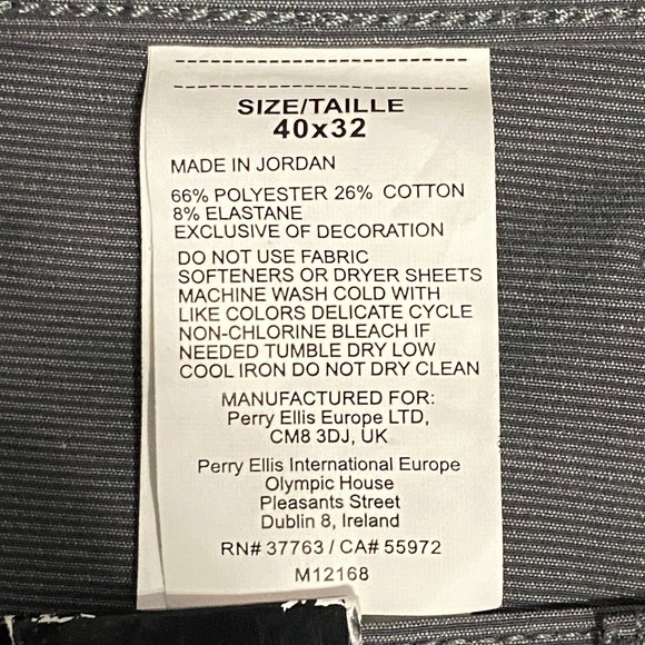 PGA Tour Men's 40"x32" Pants Dark Gray Heather Easy Care 4-Way Stretch NEW - Picture 12 of 12